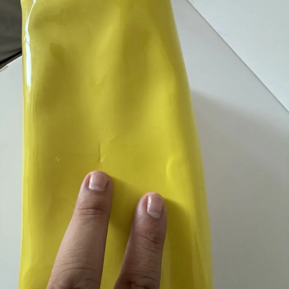 Jeffree Star Cosmetics Neon Yellow Makeup Bag Cosmetic Case NEW Older Style